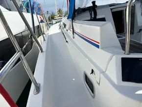 2019 Jeanneau Sun Odyssey 440 sailboat deck with sleek design and modern features.