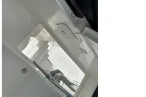 Interior view of 2022 Leopard 53 Powercat yacht, showcasing sleek design and modern features.