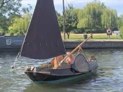 Dutch Tjotter - with red sails