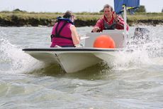 Cathederal hull Dory with 25hp engine