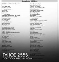 2023 Tahoe 2585 Cascade Entertainer