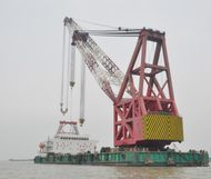 1500t Revolving Crane Barge