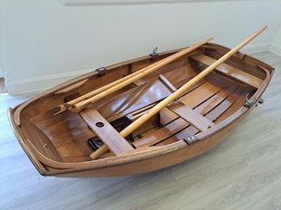 Hand-built clinker Pram dinghy