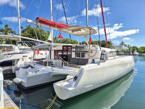 Aegada II at the dock in Nanny Cay Marina, Jan. 2025