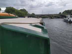 Approaching Twickenham Bridge, and Richmond Lock and Weir behind