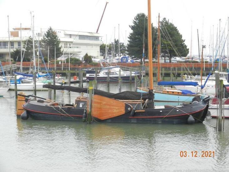 1896 Classic Yacht Dutch Barge -  Tjalk Pavilion Dutch Sailing Barge