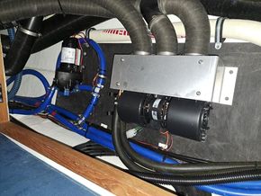 Heater and water pump machinery access
