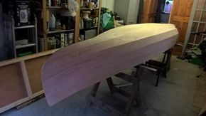 Kayak hull in build