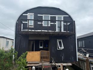 Two storey houseboat with residential mooring