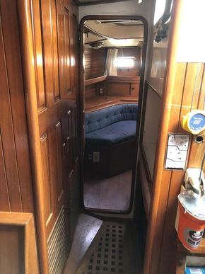 Walkway to aft cabin