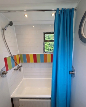 Newly-fitted shower