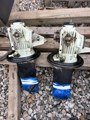 Saildrivves removed for service 