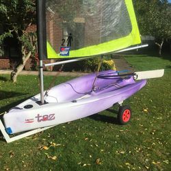 Topper Taz sailing dinghy with trolley & cover