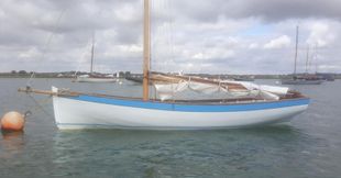 16ft Carvel Ship's tender, wooden sailing dinghy, 1900