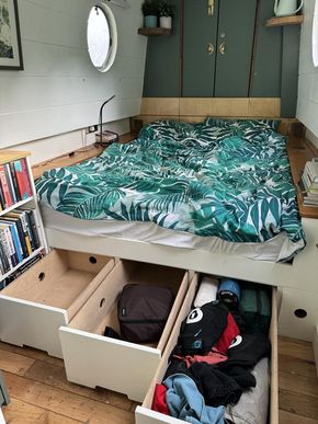 Main bedroom under bed storage