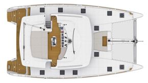 Manufacturer Provided Image: Lagoon 52 Deck Layout Plan