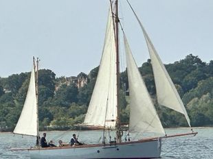 Gaff Yawl 27ft deck, Falmouth Quay Punt lines,1909