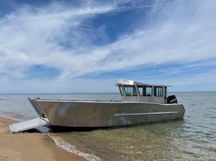 2023 30′ x 10′ Aluminum  Landing Craft Powered by Suzuki  c/w Trailer