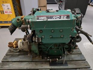 USED Volvo Penta MD22L 50hp Marine Diesel Engine & Gearbox