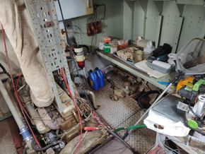 Starboard side of the engine room
