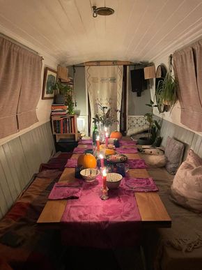 Drop down table with enough space for 8 guests