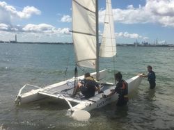 Dart 18 6456 Catamaran WITH BIG WHEEL TROLLEY