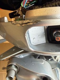 NEW HONDA BF50LRTU OUTBOARD ENGINE. SOME DAMAGE