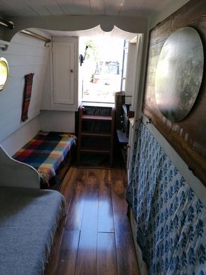 Cabin, bed folded away 