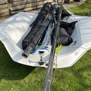 RS100 sail number 452 with 8.4 rig
