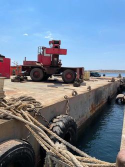 DECK BARGE FOR SALE AT PERAMA 36m X 15m