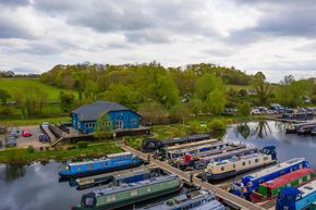 Moorings near the Boathouse Cafe in Roydoon Marina