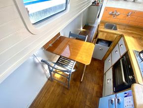 Kitchen table is a great dining place for two