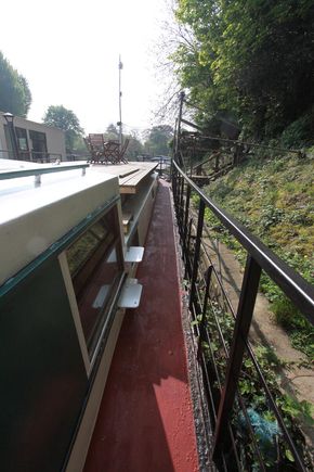 Walkways and steps to upper deck