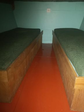 Bunks under tug deck