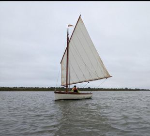 14ft balanced lug sailing dinghy.