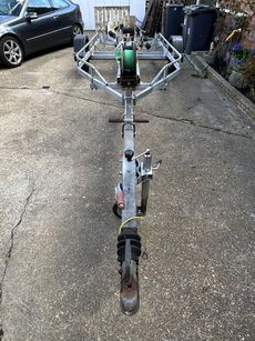 Single axle Boat Rib Trailer