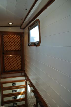 Starboard berth and engine room access