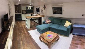 Open kitchen-living space 1