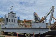 1959 69? Steel Landing Craft | Twin Cummins | Palfinger Crane |