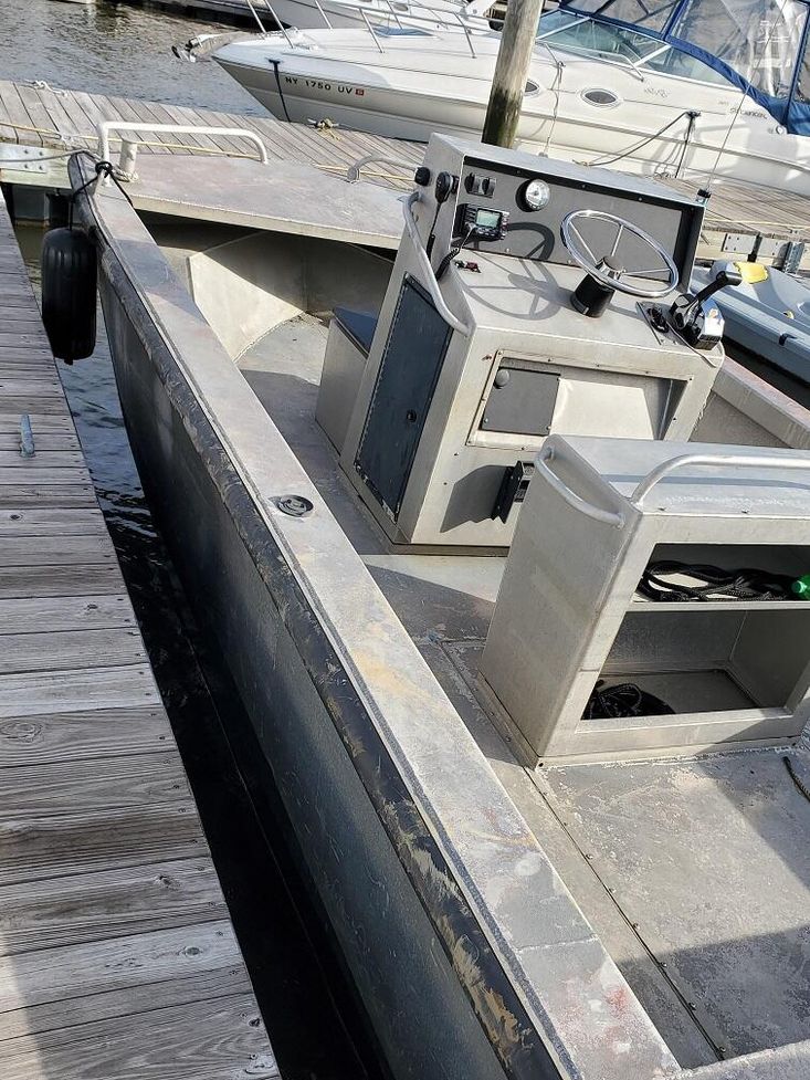 2001 19′ x 8’6 SeaArk Aluminum Work Boat (no motor) w/Trailer