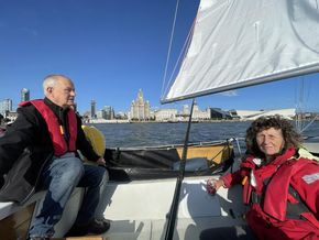 Glimpse of the mainsail