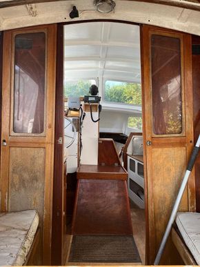 Looking through the rear doors