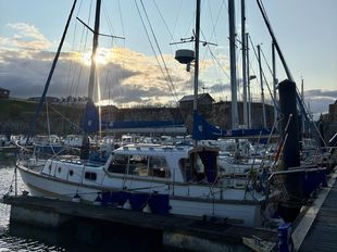 Colvic Atlanta 32 ketch, Elysium of Whitby. Recently rebuilt engine.
