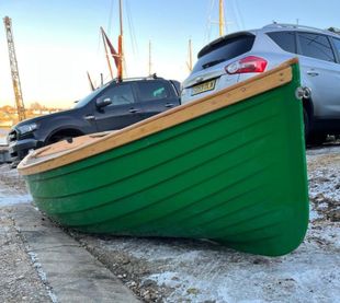 10ft GRP simulated clinker dinghy. 