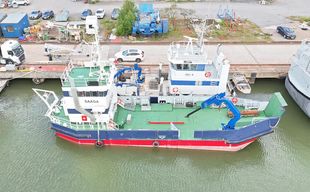 Saaga. Ex. Oil spill recovery vessel