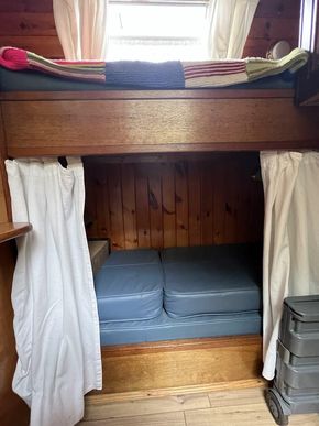 Bunk area for extra sleeping or additional storage