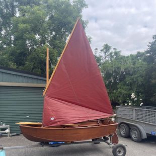Teak Sailing dinghy