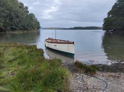 Classic Open Top Gentlemans River Launch with road trailer
