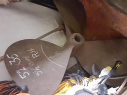 Propeller - 3 Blade  1/2 inch bore, 53 x 35 - Bruntons, right handed
