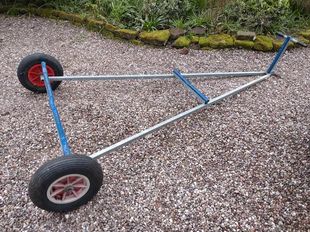 Galvanised Dinghy Launching Trolley